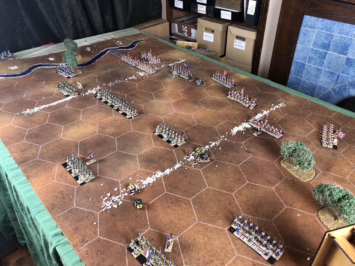 aquestingvole's tweet photo. Playing a game of Command & Colours Napoleonics at the moment. The Battle of Maida - a clash between the French and the British in Calabria. Nice to have something to tip away at.
Have you played this one @TheGascon ?
#Warmongers #wargaming #napoleon #commandandcolors #ccn https://t.co/eximzEu92Y