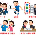 想像していた高校生活と？実際の高校生活の違い!