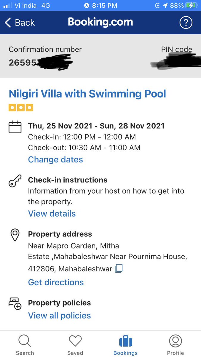 RuparelKetan's tweet photo. @bookingcom @FinMinIndia @tourismgoi @CimGOI @nsitharamanoffc @mygovindia Booking on https://t.co/lx6RXRWbxu for 3 night stay. Adv paid through bank transfer. Balance paid upon arrival incl of #GST. Property cancelled booking after stay completed. Not raising invoice. #GstFraud https://t.co/PzCvqWlYnT
