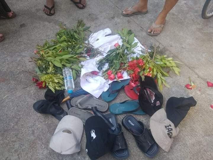 Women were beaten ruthlessly and taken into interrogation centre right away after the protest crowd was bloodily cracked down today morning at KyiMyinDine, Yangon.

#Dec5Coup
#WhatsHappeningInMyanmar