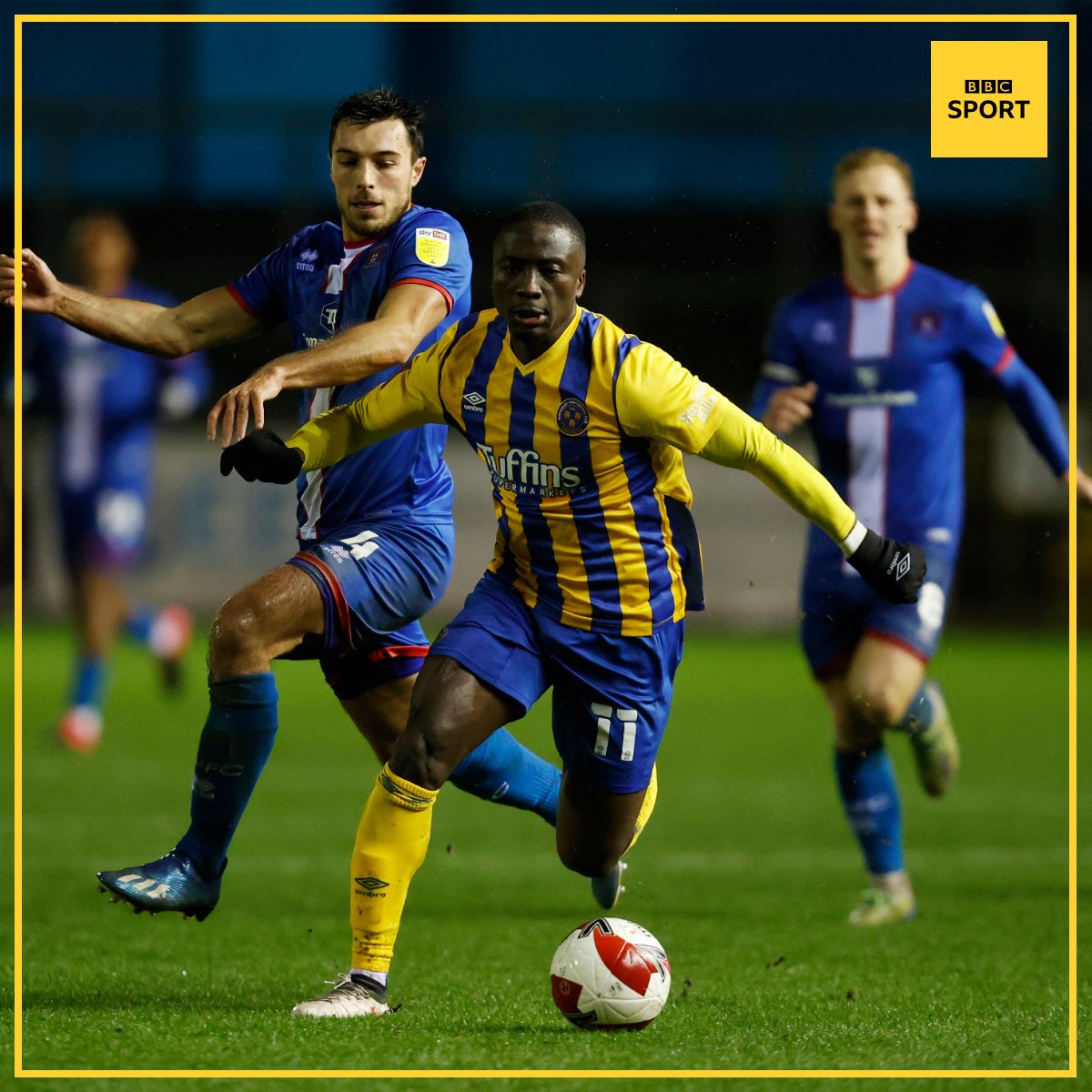 bbccumbriasport's tweet photo. Ryan Bowman's winner sent Shrewsbury through to the FA Cup third round against his home-town club Carlisle yesterday.

Highlights 👉 https://t.co/CoZ6l9y9Fs

#bbcfootball #BBCEFL #facupfootball https://t.co/JSeWZjYuFs