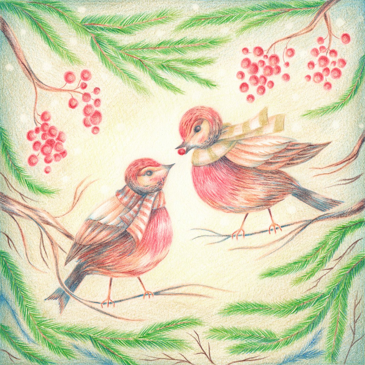 Lu_Bi_No's tweet photo. ❆ robins ❆
.
https://t.co/hYeATGGMMs
.
#advent_challenge #advent_challenge2021 #childrensillustration #illustration #colouredpencils #bookillustration #robin #december #winter #LuBiNo https://t.co/Jx6tvFNAxc