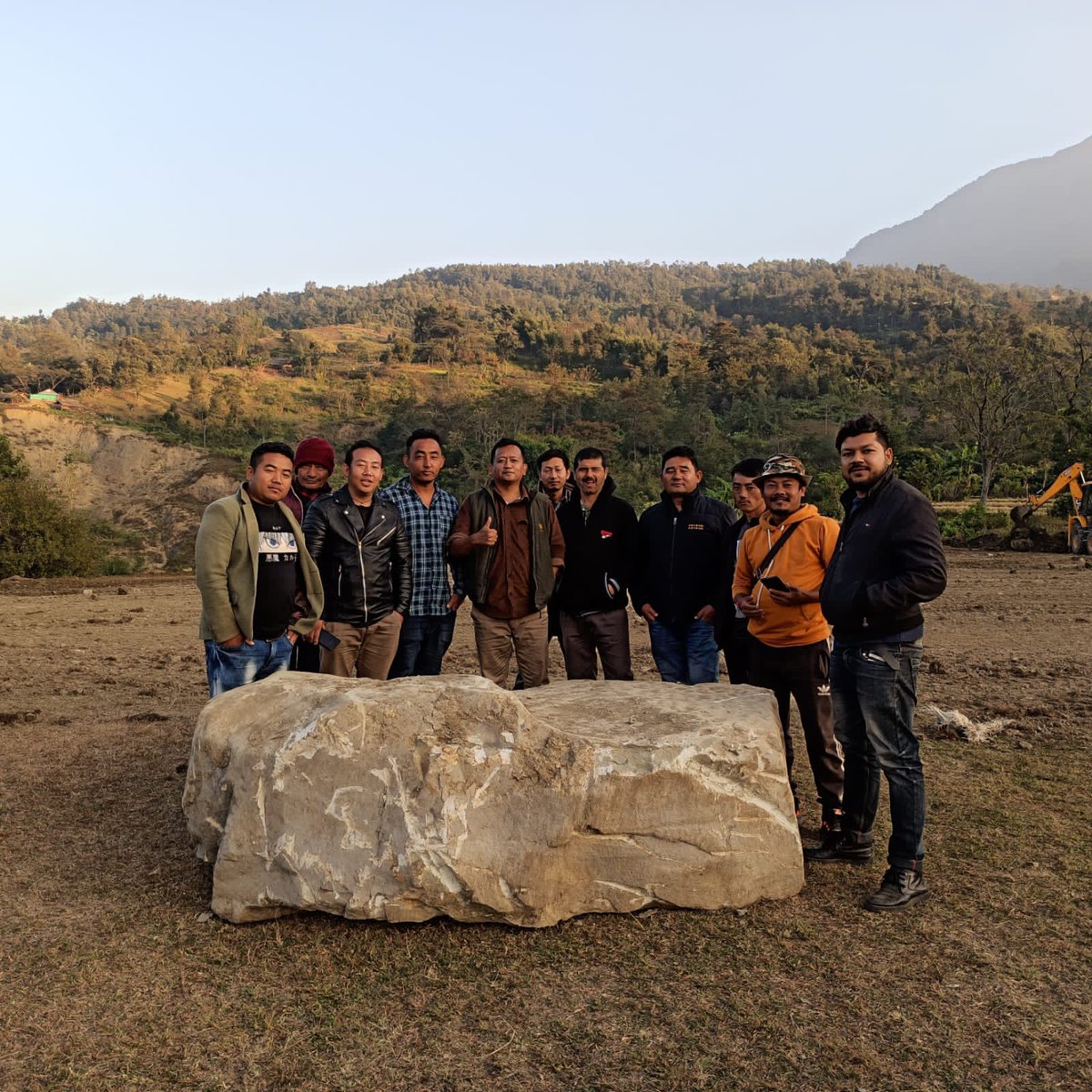 shimgurung's tweet photo. Inspecting the ground levelling work of Panikheti Ground at Irang Pt- II. I have taken up the work with the aim to improve the sports infrastructure of the area &amp; help budding sportspersons joyous moment for me to visit the site along with my team and interact with the villagers https://t.co/TBCRmv6gW6