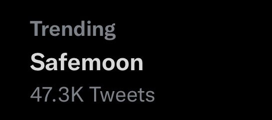 nobreakhere's tweet photo. Trending now 💎🔥🔥
#SAFEMOONARMY 
#SAFEMOON32 
#Safemoon https://t.co/FVU6XE9PGw