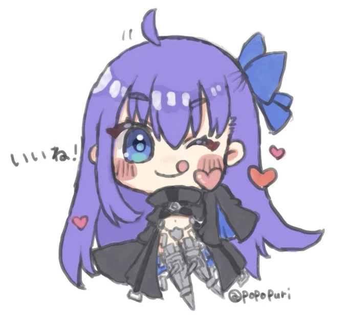 いいねしてくれるメルトちゃん
 #FGO 