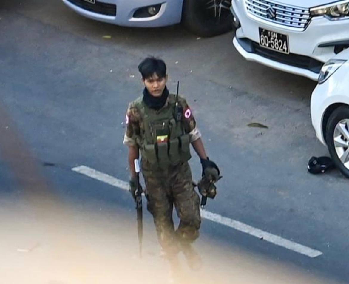 NantEiThandar's tweet photo. They are the murders who killed the protesters by hitting them with a car and abducted the protesters. #Dec5Coup #WhatsHappeningInMyanmar #HelpMyanmarIDPs https://t.co/CeVLTVpysy