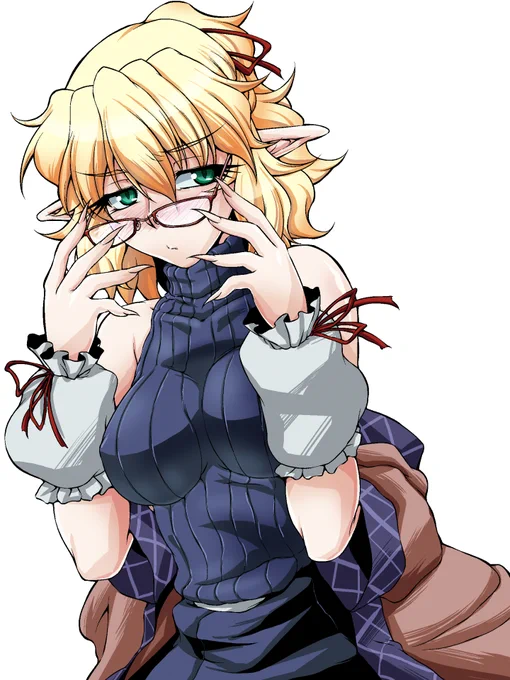 眼鏡なぁ。めがすぃなら大昔に描いてたんよ(゜ω。) 