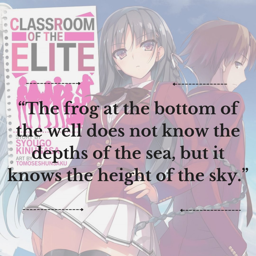 Anime Quotes - Anime: Classroom of the elite