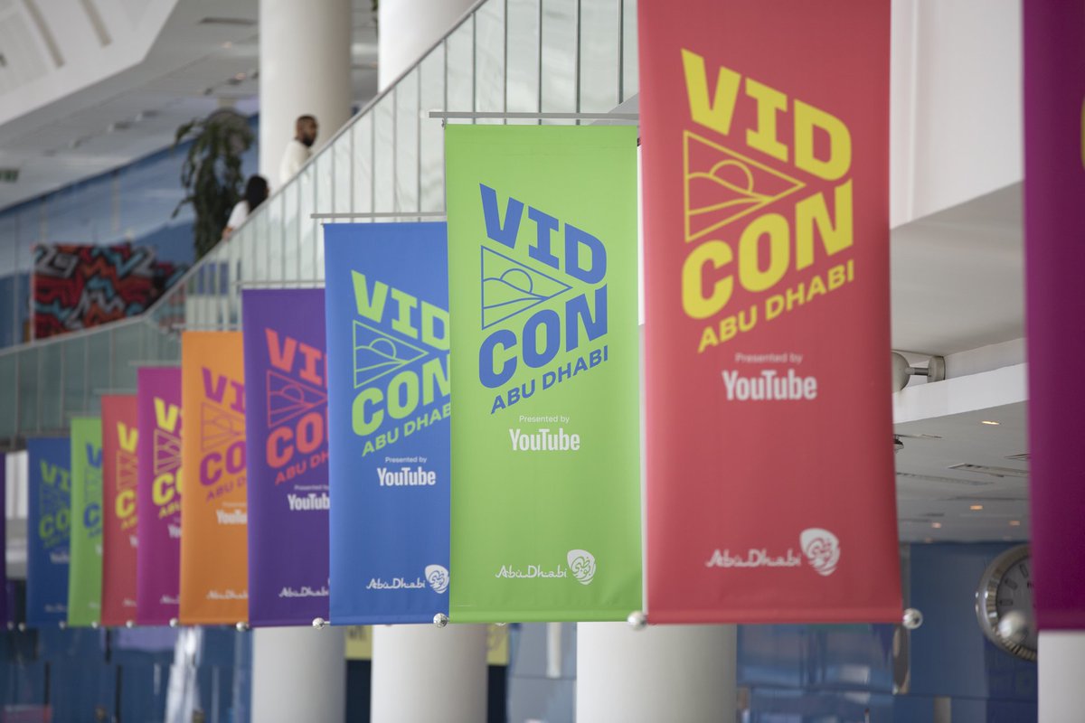 جاهزون لنبدأ اليوم الثالث في <a href="/VidConAbuDhabi/">VidCon Abu Dhabi</a> مع #ShortsVidcon ؟ 🍦🎶