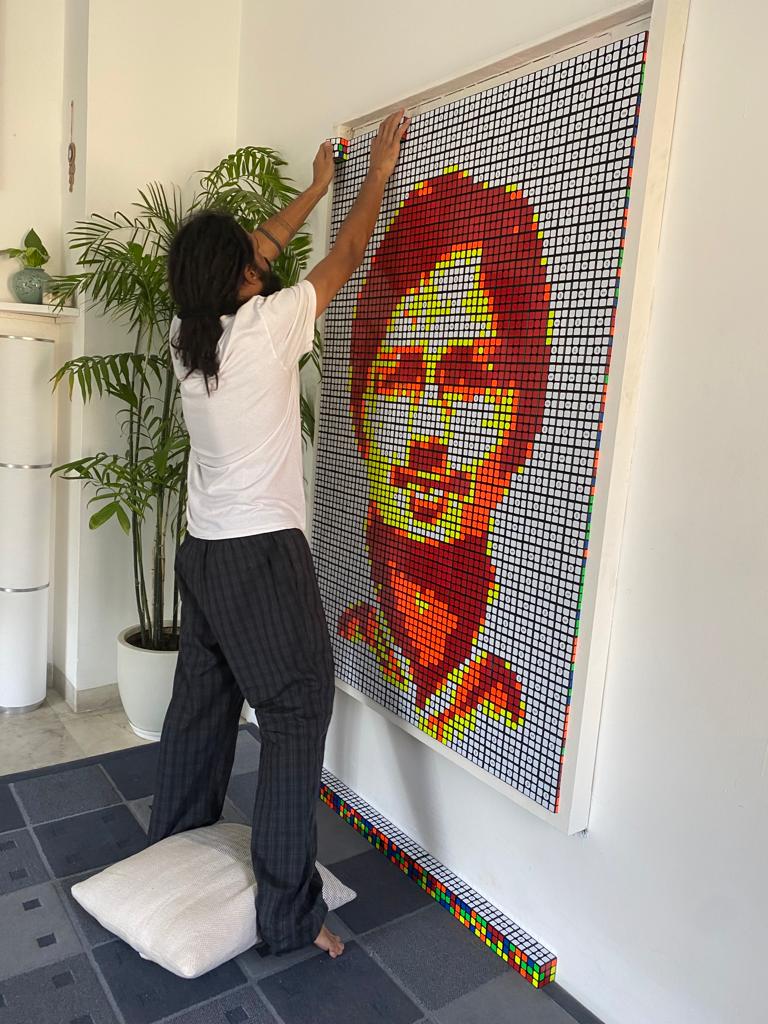 curious_cuber's tweet photo. @sandeepnailwal what's life without some abstract art of inspiring people #PolygonNetwork 
- the future is now - https://t.co/q6TeNJly9E