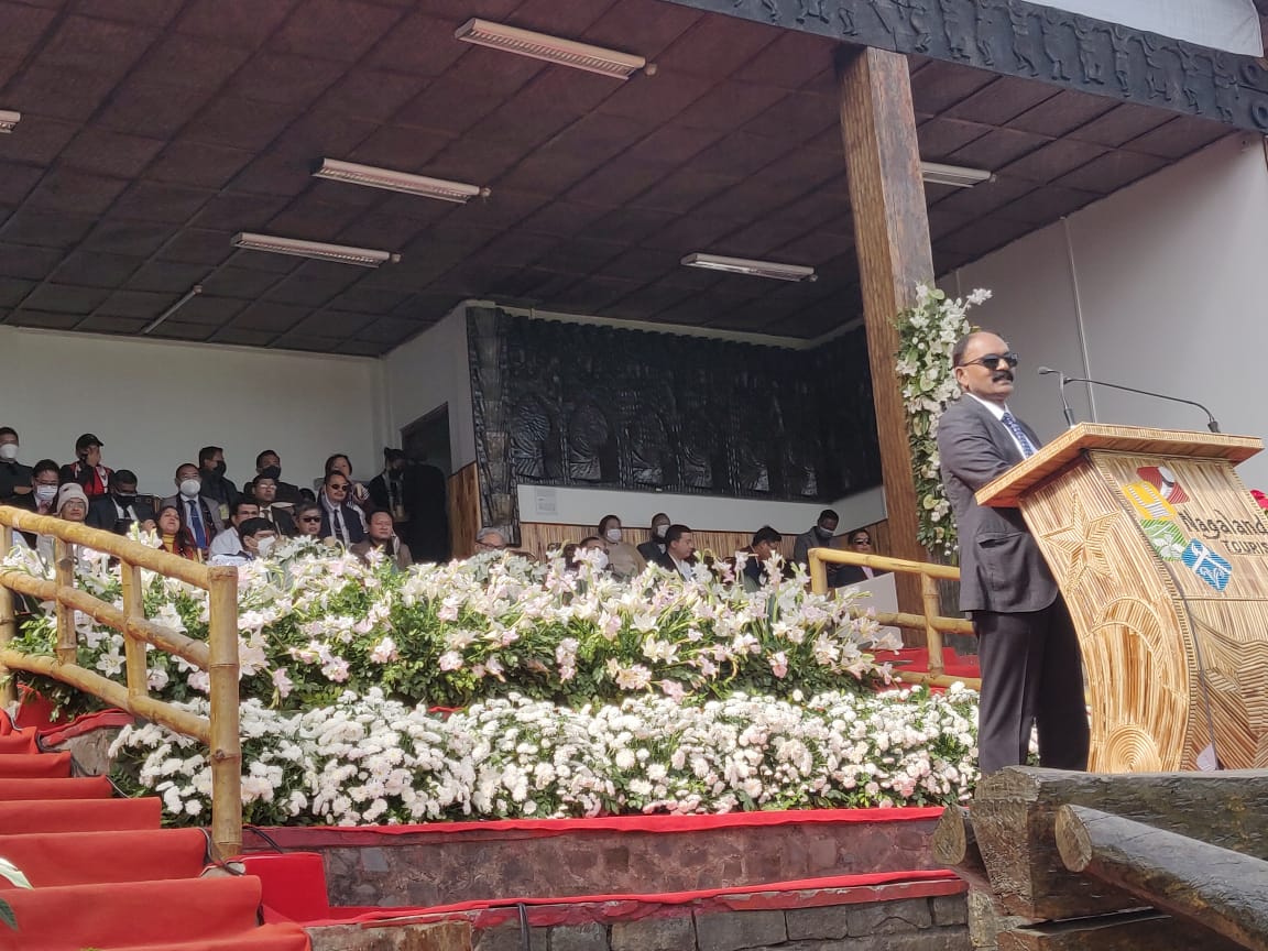 CGM Ops, #IndianOilAOD <a href="/Ramana34083041/">Ramana</a> was felicitated at the #HornbillFestival2021 and spoke as a guest of honour.

Do visit the #HornbillFestival and experience the festival of festivals at #Kohima