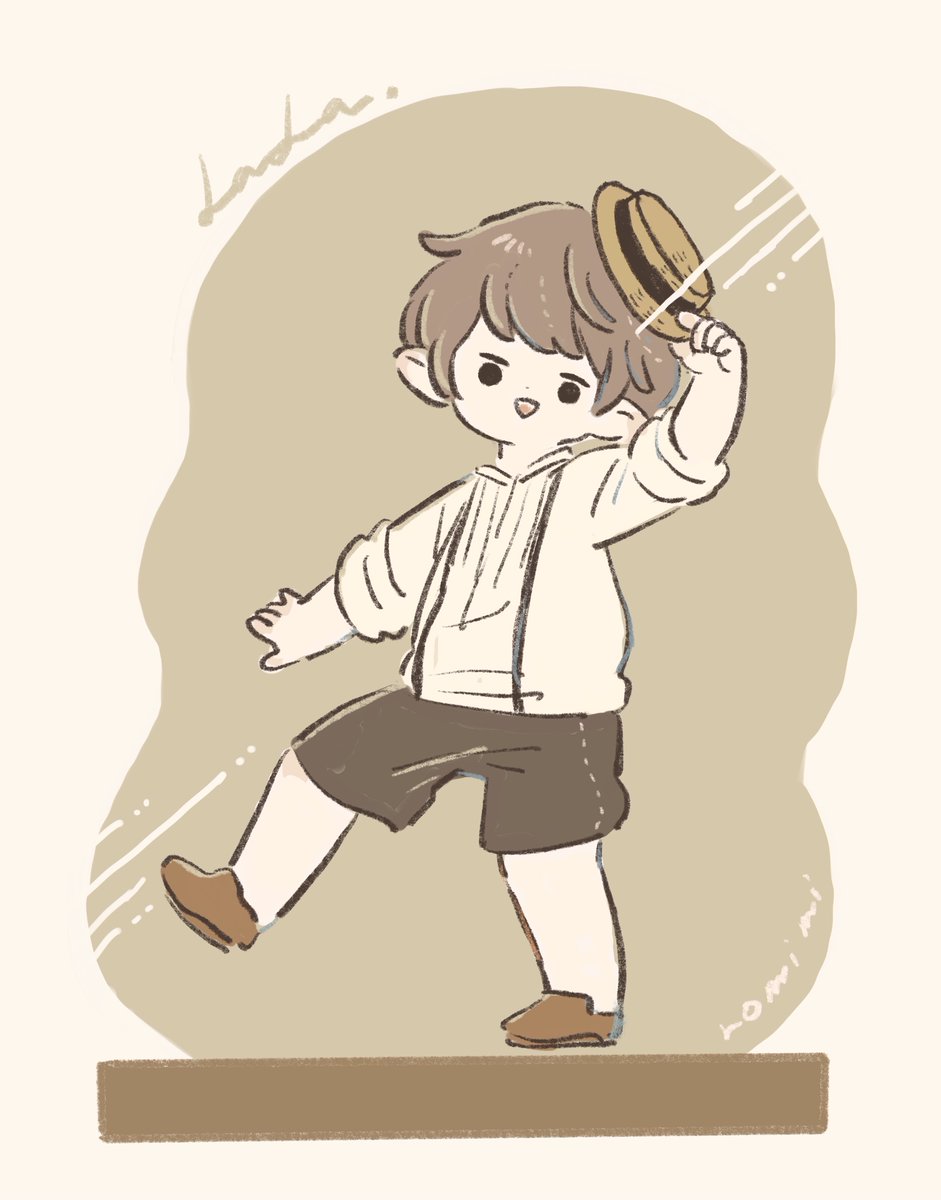 Ff14 この調子で男の子もカンカン帽かぶれるようになってくれ Ff14 ララフェル ロミミ のイラスト