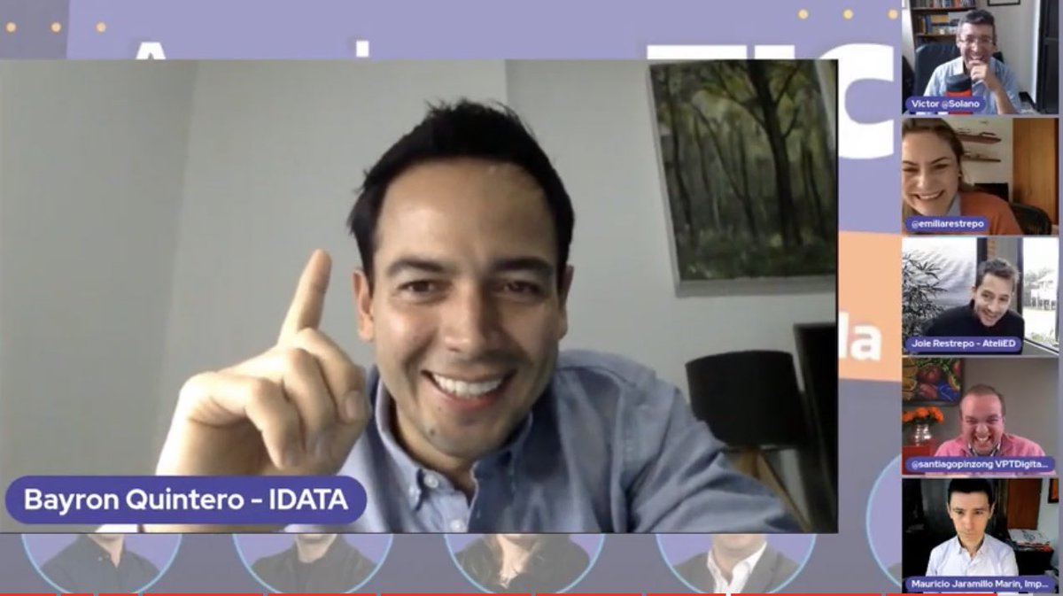 santiagopinzong's tweet photo. Es Domingo, nuevo episodio #161 de #AmigosTIC con Bayron Quintero fundador de @iDATA_co y @CIAMgt Nos da una clase sencilla y concreta para entender que es la analítica descriptiva, la predictiva, prescriptiva,big learning y más https://t.co/nRFXoNvnzj @AmigosTic @CaracolPodcast https://t.co/sJEksE5rgM