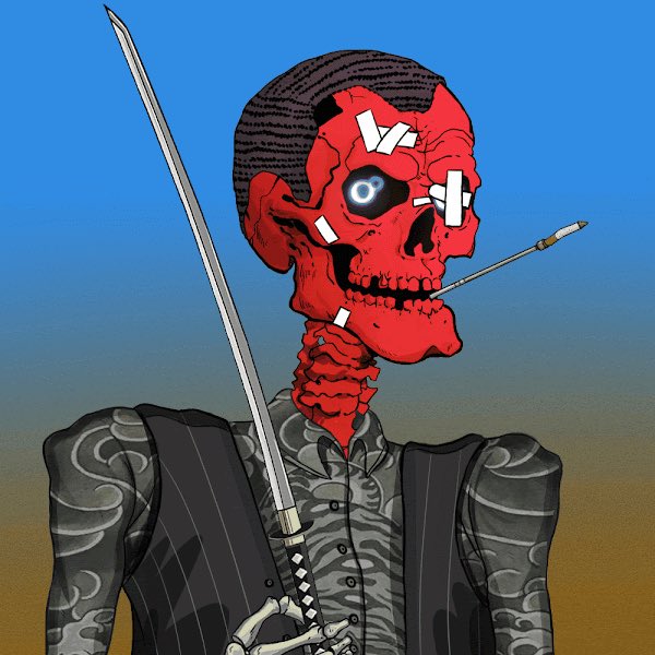 collectorwoman's tweet photo. 🎉🎉🎉 GIVEAWAY TIME 🎉🎉🎉

To celebrate the successful minting process, you can win this handsome guy 💀

1️⃣ Follow me &amp; @MafiaGangsClub 
2️⃣ Like &amp; Retweet 
3️⃣ Tag 3 friends 

Winner will be announced in 48 hours - Good luck peeps 🤗🍀

#NFTGiveaway #NFTCommunity https://t.co/YHG5eVpNgD