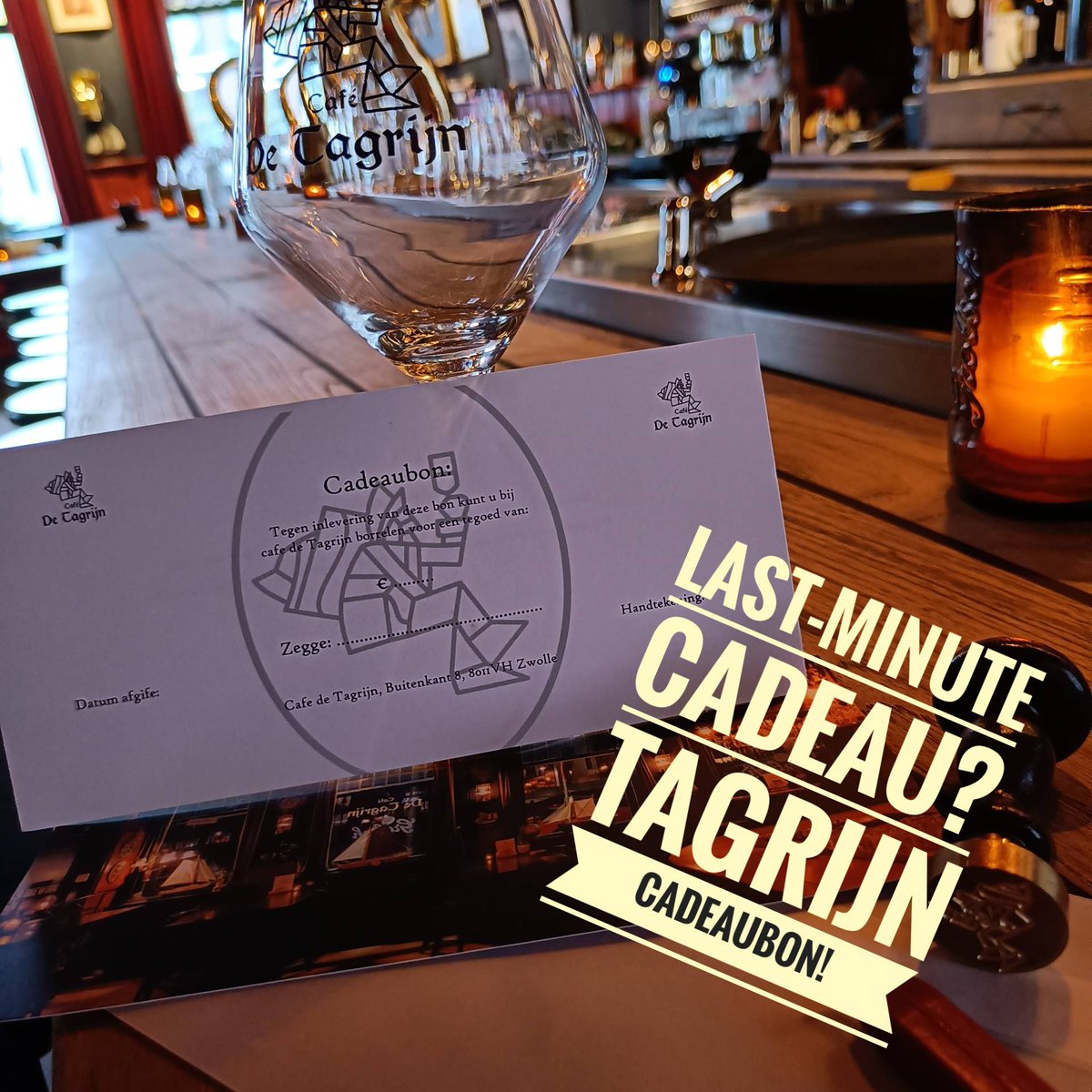 Het is al 5 december... Als je nog een cadeau moet kopen? Kruip lekker aan de bar met een biertje, dan regelen wij die cadeaubon. Voor gedicht inspiratie bent u ook van harte welkom!