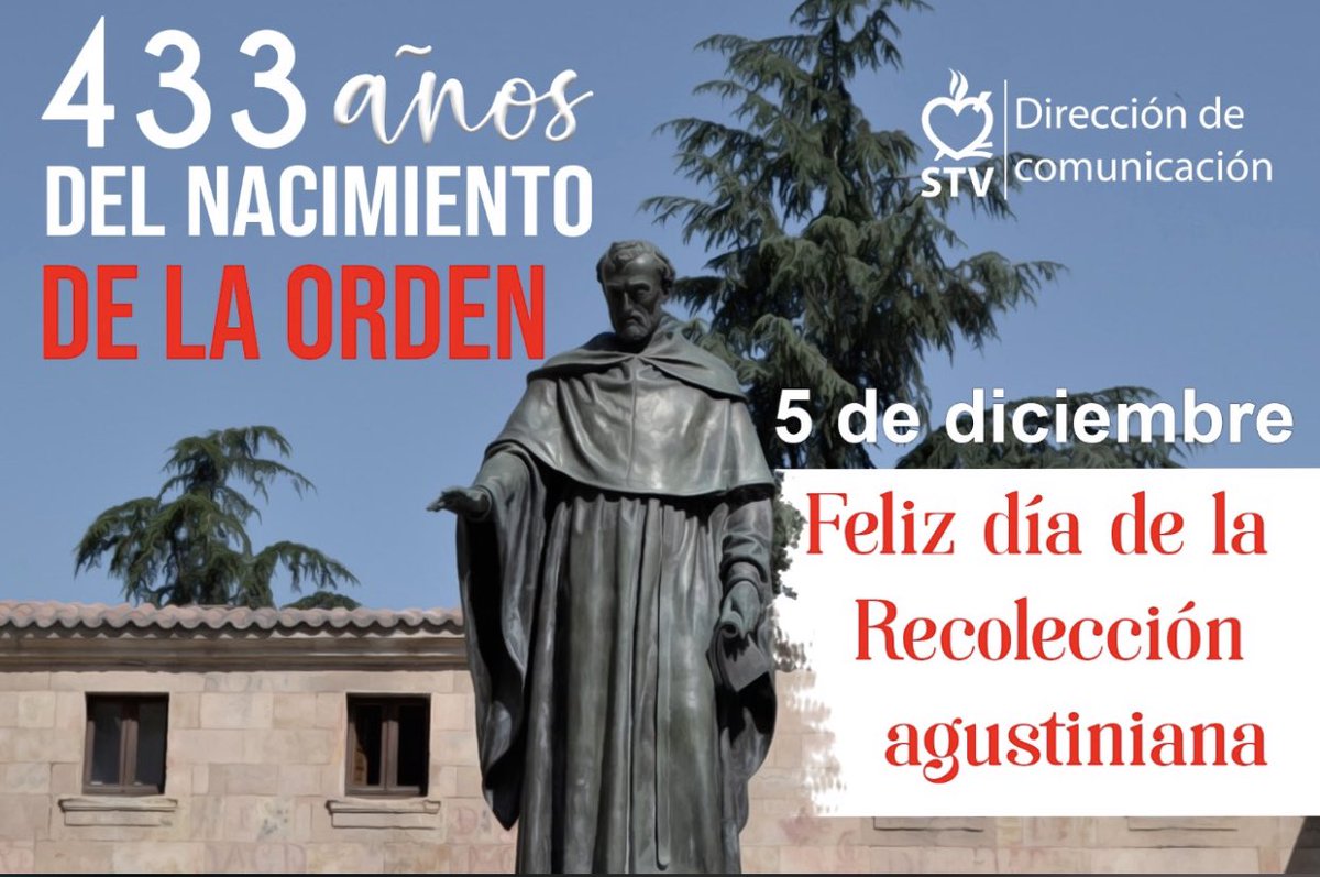 Después de 433 años, seguimos siendo fieles a nuestro carisma. Feliz día de la Recolección. <a href="/DeSeglar/">Consejo de la Fraternidad Seglar OAR de España</a> <a href="/oarecoletos/">Agustinos Recoletos</a> <a href="/oarsantotomas/">Prov. Sto Tomás de Villanueva</a> #adnagustino #unsolocorazonyunasolaalma