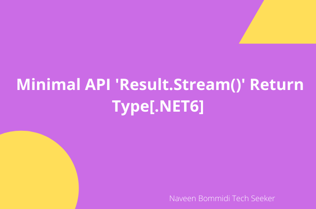 NaWin512's tweet photo. Minimal API 'https://t.co/jMcXspKaPi()' Return Type[.NET6]

#DotNet  #dotnetcore #dotnet6 #aspnetcore6 #minimalapi 

https://t.co/Ry1Y2iGMo1 https://t.co/9x3MKpIbmG