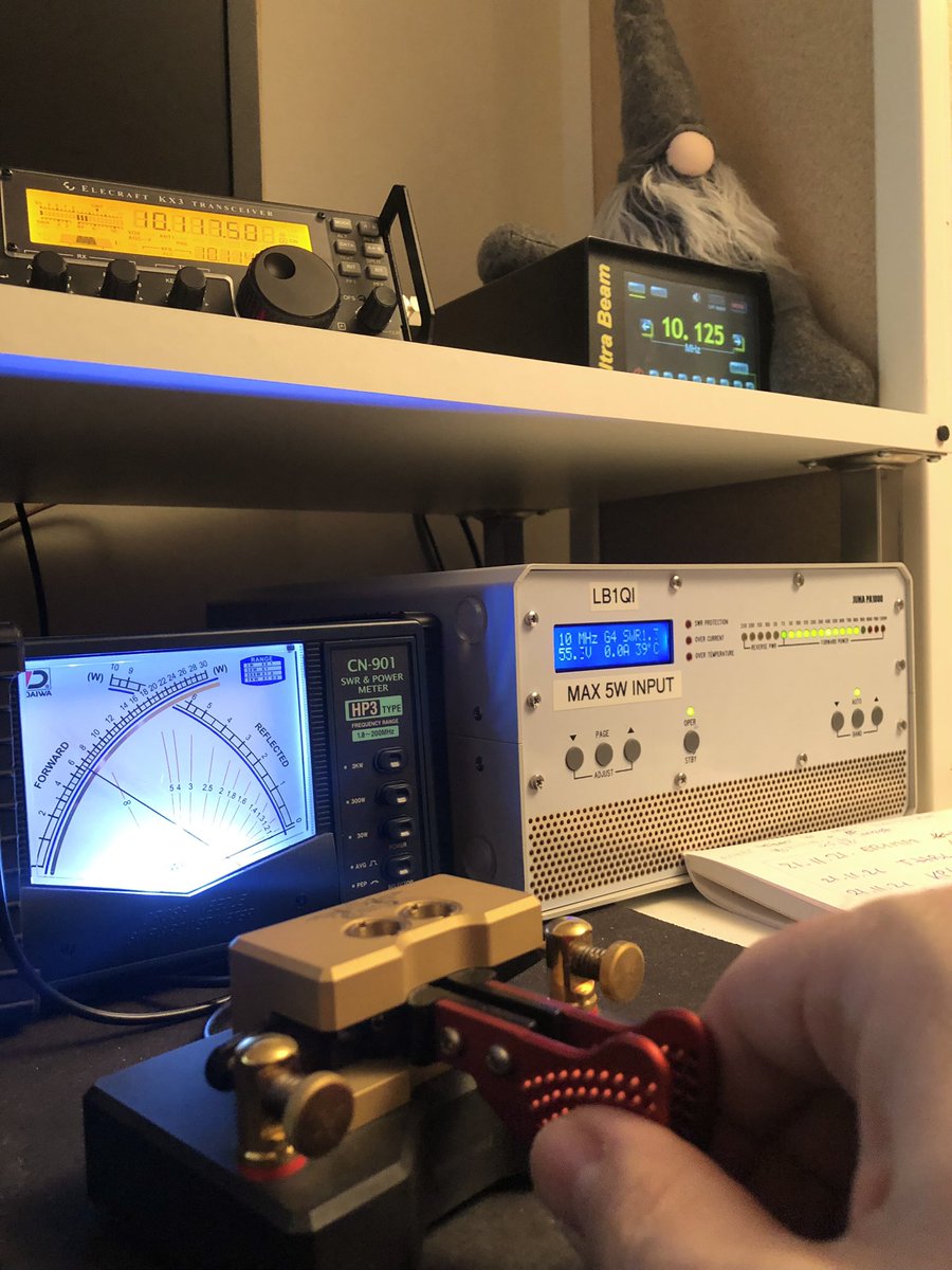 HF_DXing's tweet photo. Nice little #CW run on 30m this morning, thanks for calling. #hamradio #begali #ultrabeam #juma https://t.co/PUvZPmrTKI