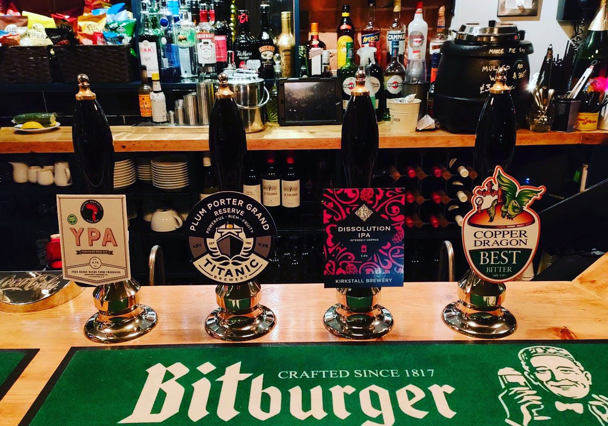 Tom Clarkson’s tasty cask beer line up for today. Ho Ho Hic. 💪🍻😍