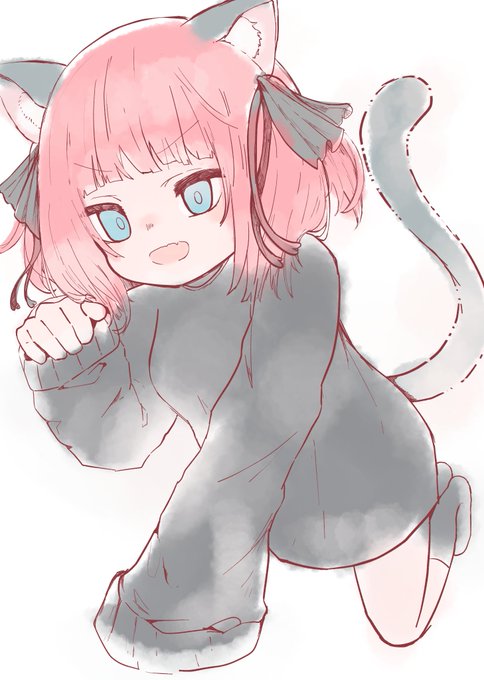 あわてるるさんがTwitterに投稿した中野二乃(五等分の花嫁)のイラスト。