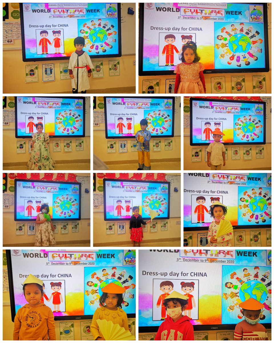 Monica_Paul1's tweet photo. #PreKgA_MightyMercury celebrating #WorldCulturesWeek dress up day representing China 🇨🇳 @gemsnms_alkhail @MichelleVerghe1 @Susanna_Porob @MurtazaShahin @NMSKindergarten https://t.co/ShV4aKYuif