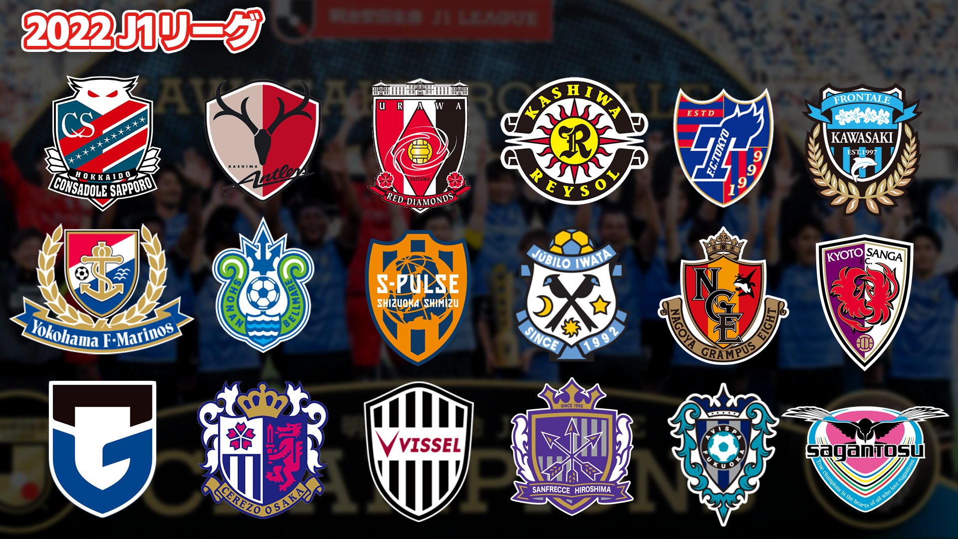 Jleague Special 22年のj1 並べてみるとめっちゃ J1 って感じするし J2はめっちゃ J2 って感じする Jleague T Co Hvfswojtoq Twitter