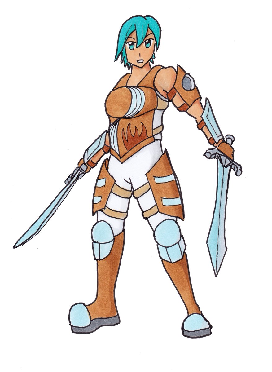 LuxiaArt's tweet photo. #EnfantsDeLaRose
Luna est prête au combat, l'êtes-vous ?
#OriginalCharacter #OC #Fantasy #dualSword https://t.co/z7u9ntkfcm