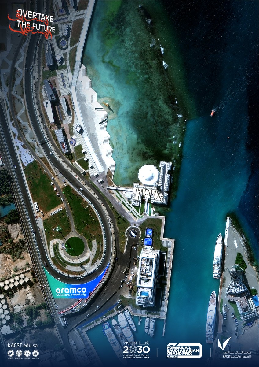 KACST's tweet photo. #نسابق_المستقبل

صور من فضاء جدة لحلبة #فورمولا1_في_السعودية تم التقاطها عبر الأقمار الصناعية في المركز الوطني للاستشعار عن بعد بـ #كاكست https://t.co/Pngeel5GW6