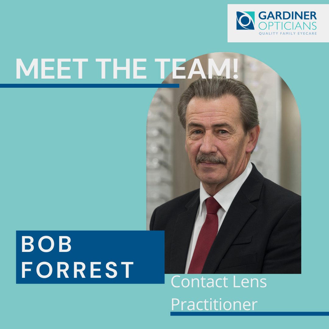 Meet the team from Gardiner Opticians... 

Bob has worked at the practice for over 20 years. He is highly experienced in complex contact lens fittings and enjoys using the latest lens designs and materials to offer his patients optimum comfort and vision.

#gardineropticians https://t.co/mBQIrDNLtL