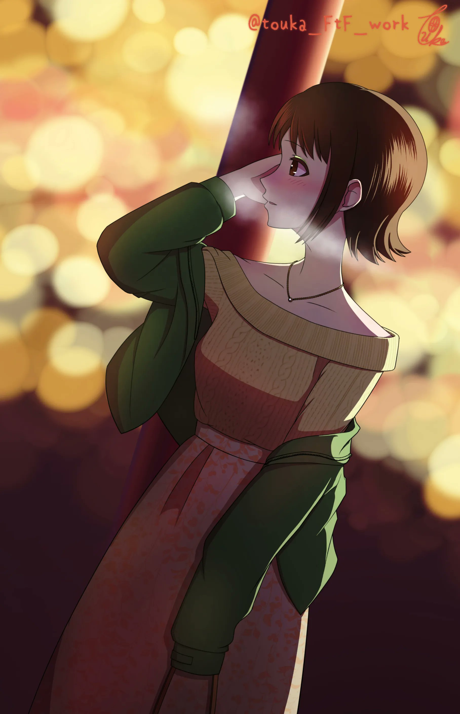 Twitter 上的 橙花 イラスト関係のお仕事募集中 イラストウィーク第四十二段 待ち合わせまであと30分 寒いなぁ でも友達に相談しておしゃれしてきたんだ かわいい って言ってくれるかな デート Nl Hl 男女 橙花のイラストウィーク T Co