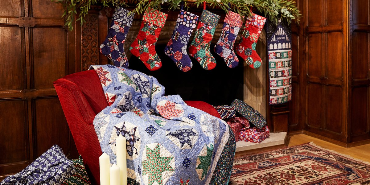 LibertyLondon's tweet photo. New & Exclusive: #LibertyChristmas Quilting Collection! The Merry and Bright quilting collection is inspired by special moments gathered around the Christmas tree, making home crafts. Discover more: https://t.co/nGbopFHKUp https://t.co/qQhCD1UdHE