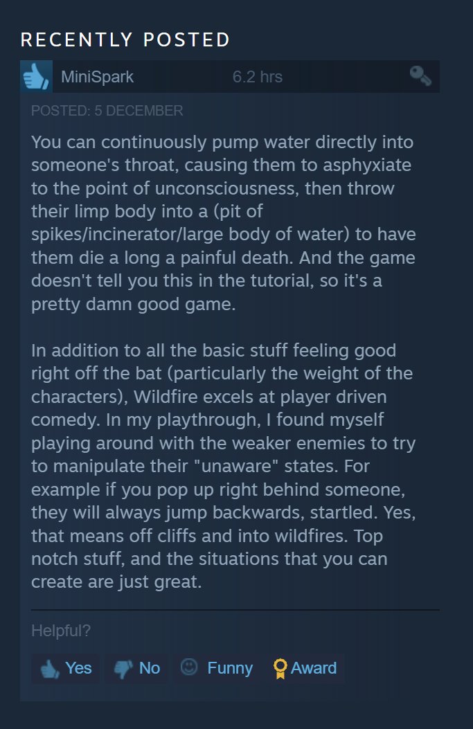 This <a href="/WildfireGame/">Wildfire</a> Steam review GETS IT store.steampowered.com/app/431940/Wil…