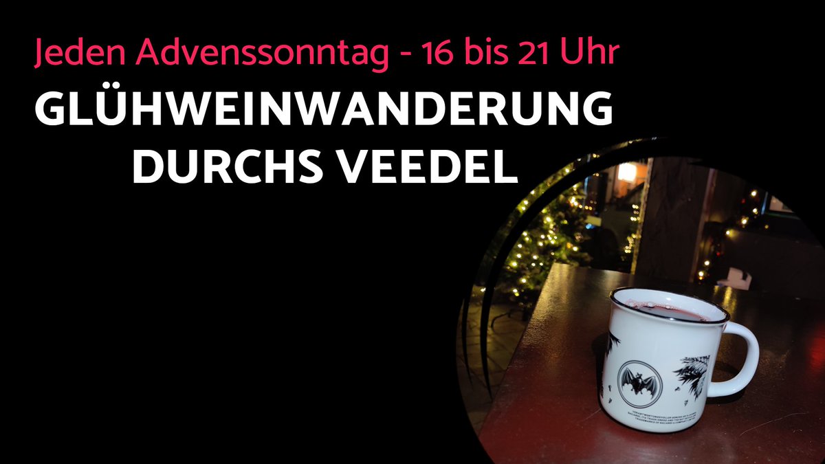 Wie letztes Jahr könnt ihr 2021 wieder bei uns leckeren Glühwein (und Glühmet!) trinken kommen und damit durchs Veedel schlendern. Viele Läden im Veedel beteiligen sich und bieten auch Kleinigkeiten zu Essen an. Fast wie Weihnachtsmarkt nur ohne die Menschenmassen!