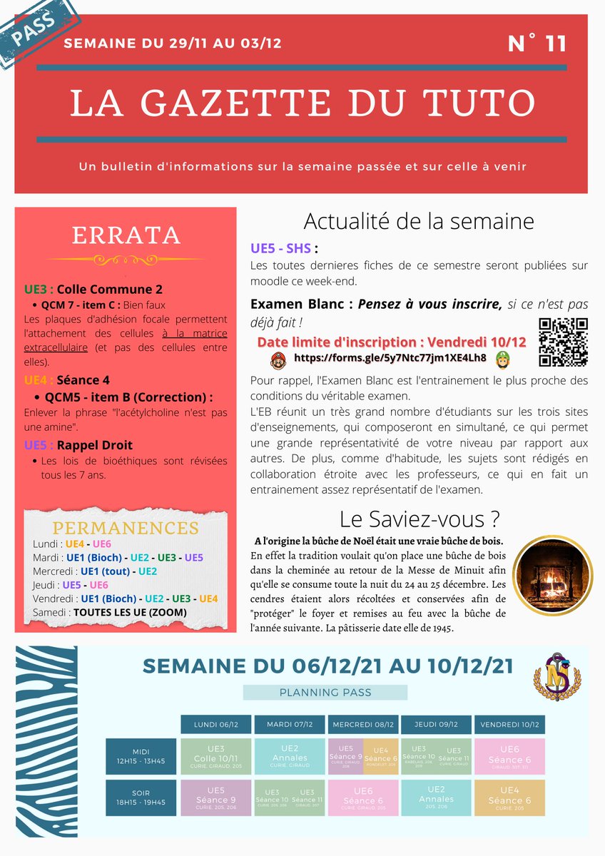 [GAZETTE DU TUTO N°11]

Hello ! ☺️

Voici la onzième gazette du tuto, redécorée aux couleurs du mois de Décembre ! 🎄

Bonne lecture !