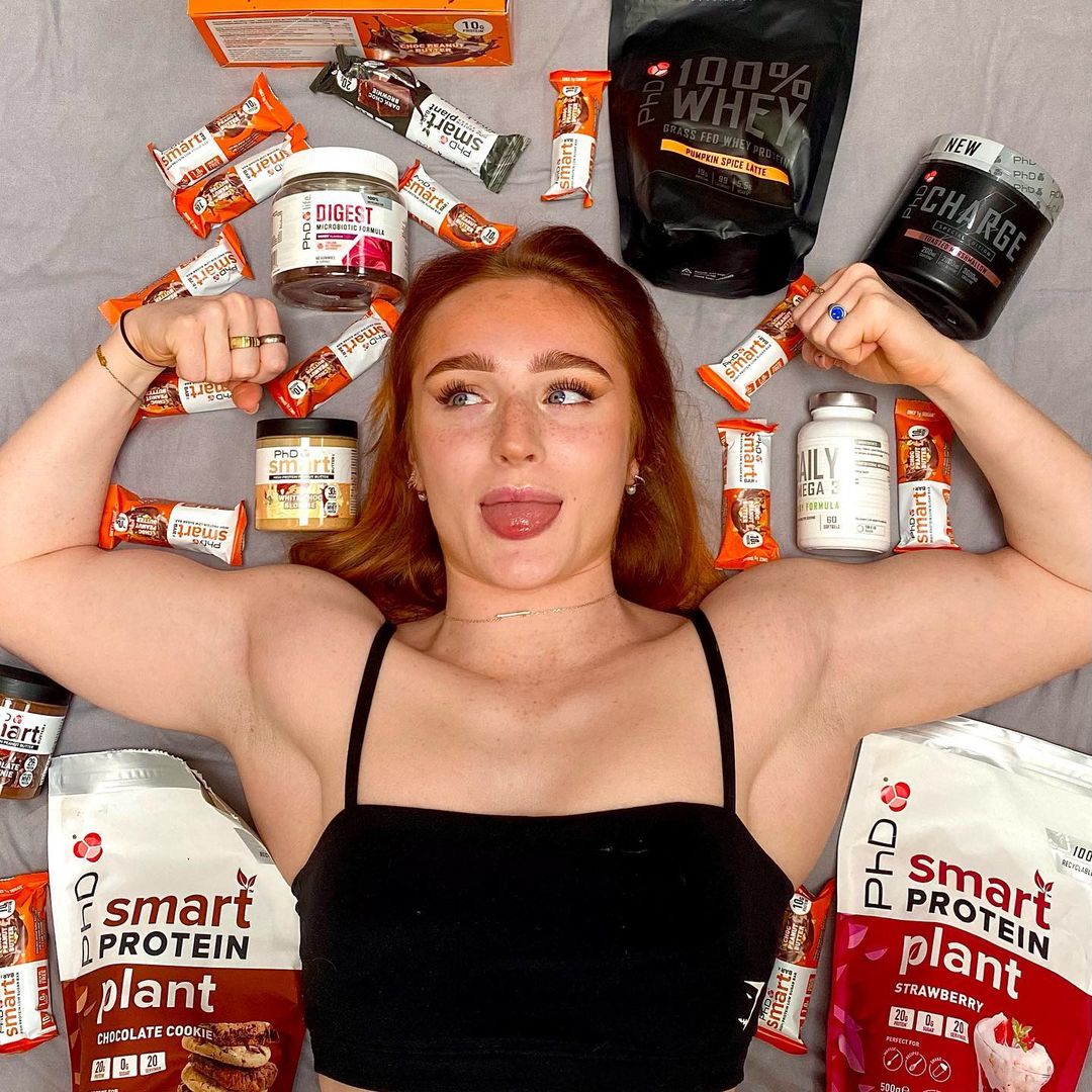 PhDNutritionUK's tweet image. Stash Sunday! 🙌🏻 ⁣
⁣
Our Black Friday orders have landed, what PhD goodies have you got stored away for the end of the year? Or is a Christmas top up needed?⁣
⁣
Our ambassador Ellen has it covered!⁣
⁣
#PerformSmart