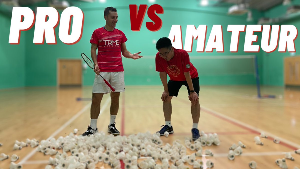 Can an amateur badminton player survive professional training for just one day...?! In today's NEW video we put this to the test! 

I think it could be one of my favourite videos of the year!  🔗- youtu.be/Olo4PFkgHiM