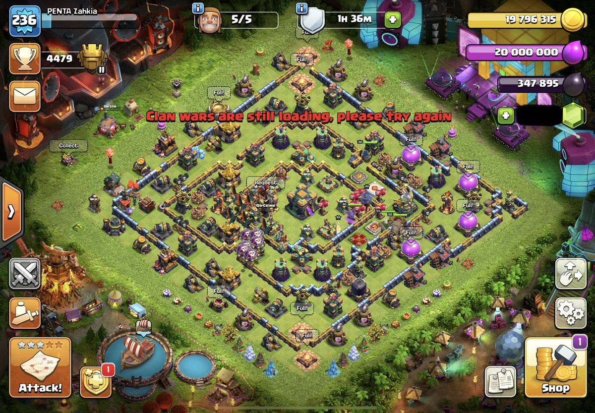 <a href="/ClashOfClansDE1/">Clash of Clans DE</a> <a href="/ClashofClans/">Clash of Clans</a> <a href="/Devourlick/">Darian Vorlick</a> 

1/2 Our clan „Qb-Crime“(#QG2GYV8) has this very weird bug since 2 days. None of or players is able to click on the Cwl interface and no one is able to see chat messages from other players. This bug causes our clan to get demoted from