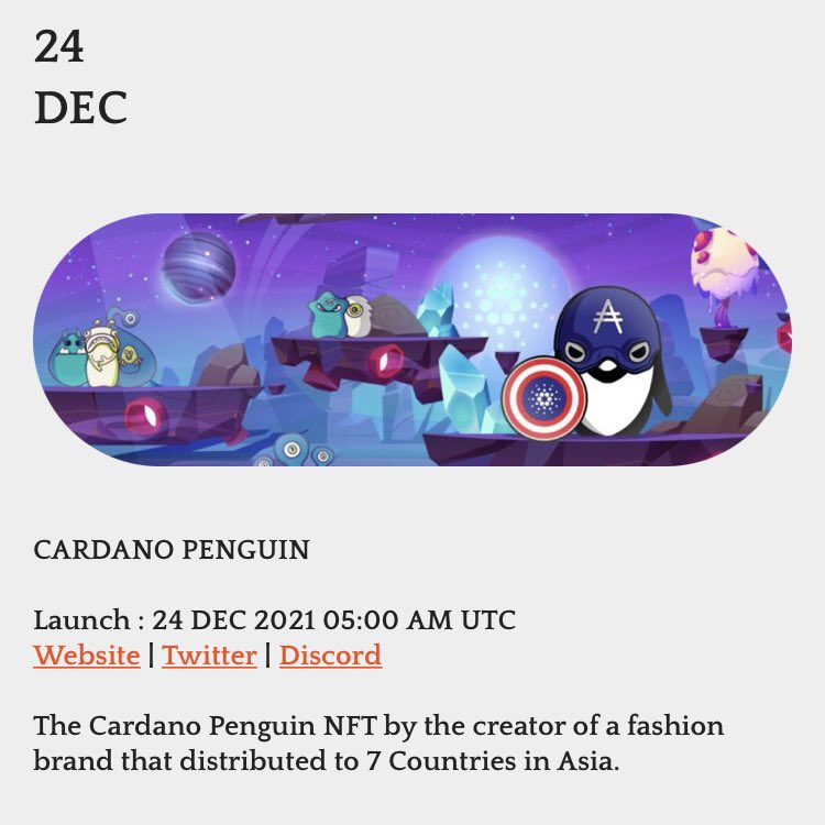 🚨Just listed on <a href="/DropCnft/">DropCNFT</a> !🚨

🔥See you on our website to follow all best #CNFT projects | dropcnft.com

#CNFTDrop #CNFTCommunity #CNFTs