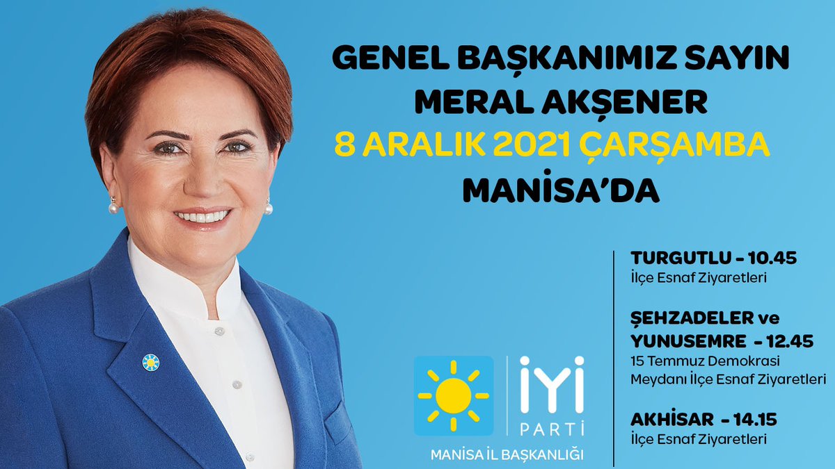 #GÜNEŞKADINMANİSADA❤️☀️🇹🇷 8Aralık Manisam @meral_aksener ile