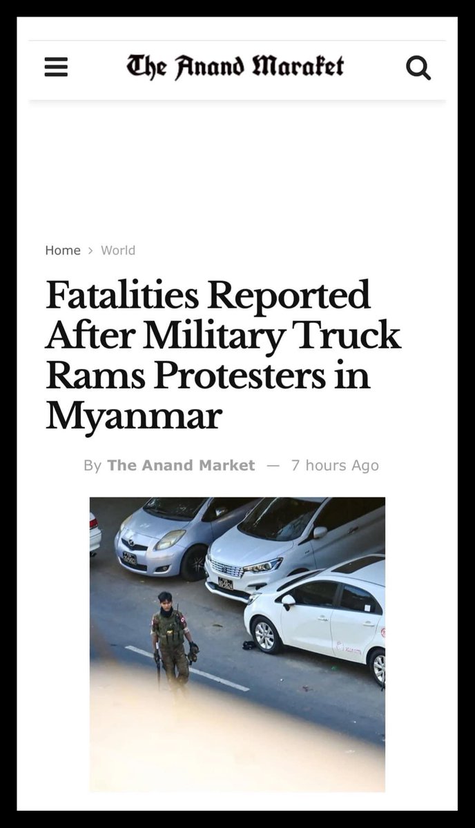 Even though the World knew about the brutalities of Myanmar Junta, we didn’t get any help from them.

Hello <a href="/UN/">United Nations</a> , how many dead bodies need to take action?