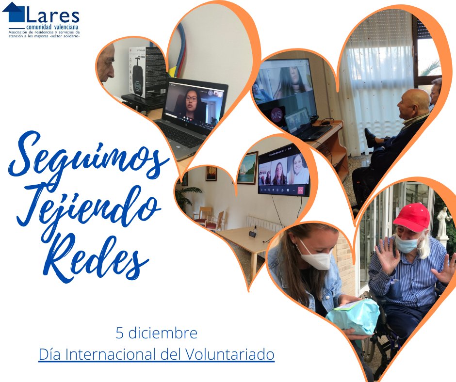 En el #DíaInternacionaldelVoluntariado queremos dar la #GRACIAS de 🧡 a todas las personas que han colaborado y colaboran en las acciones de voluntariado con @LaresCV 
Gracias por #SeguirTejiendoRedes y aportar tanto con vuestro #Voluntariado. 
#SomosVoluntariado.