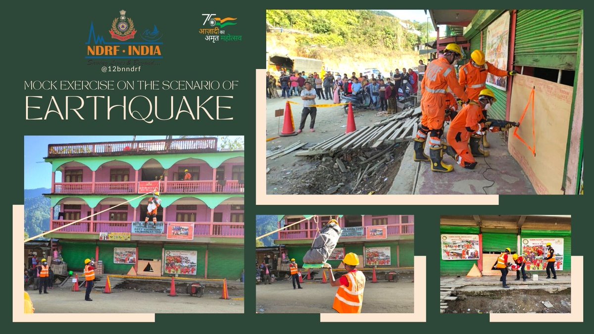 12bnndrf's tweet image. #12NDRF conducted Joint #MockExercises on #earthquake at #KurungKumey #ArunachalPradesh with District Administration and other stake holders to improve #preparedness on disaster management &amp;amp; Building Capacity.
@PemaKhanduBJP