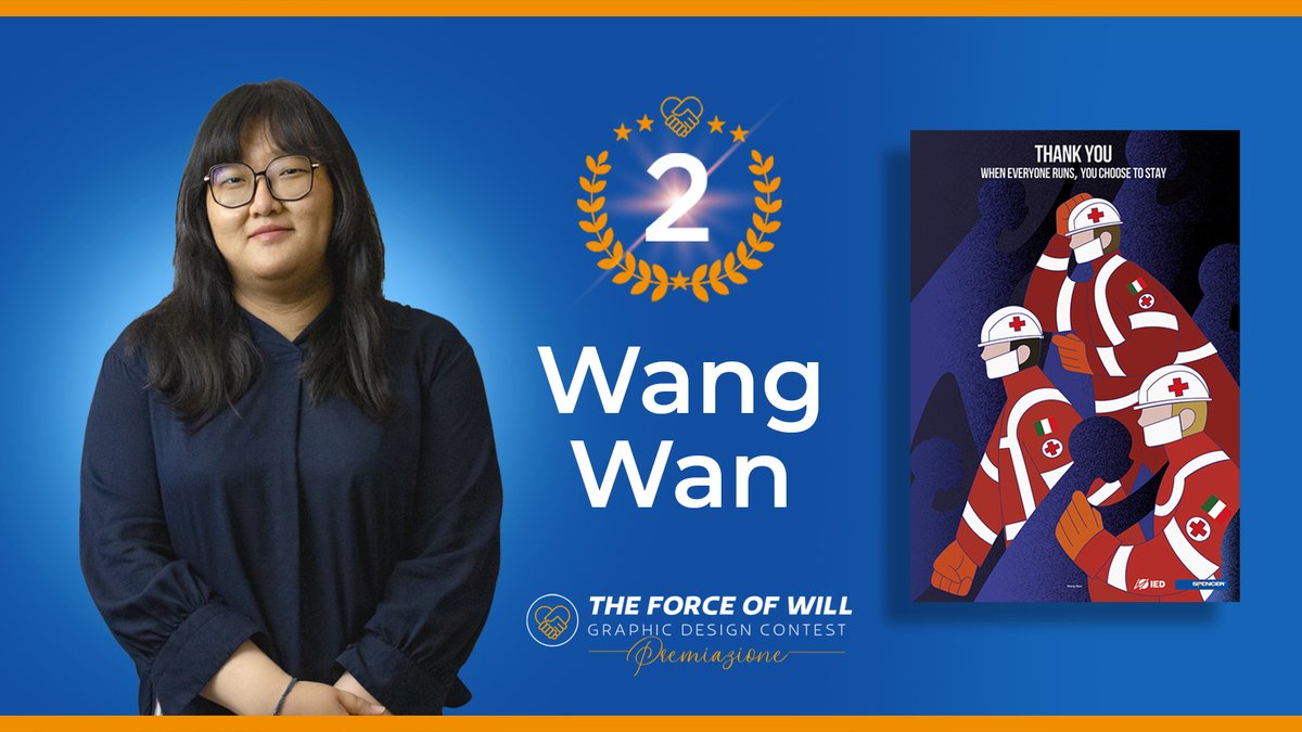 spencer_ems's tweet photo. #TheForceofWill. 2° classificata del contest grafico di #Spencer_ems e #IED Firenze è Wang Wan con un'opera che ringrazia i volontari dell'emergenza #covid19 con la frase “Thank you, when everyone runs you choose to stay” #giornatamondialevolontariato https://t.co/iPEZkQXv94