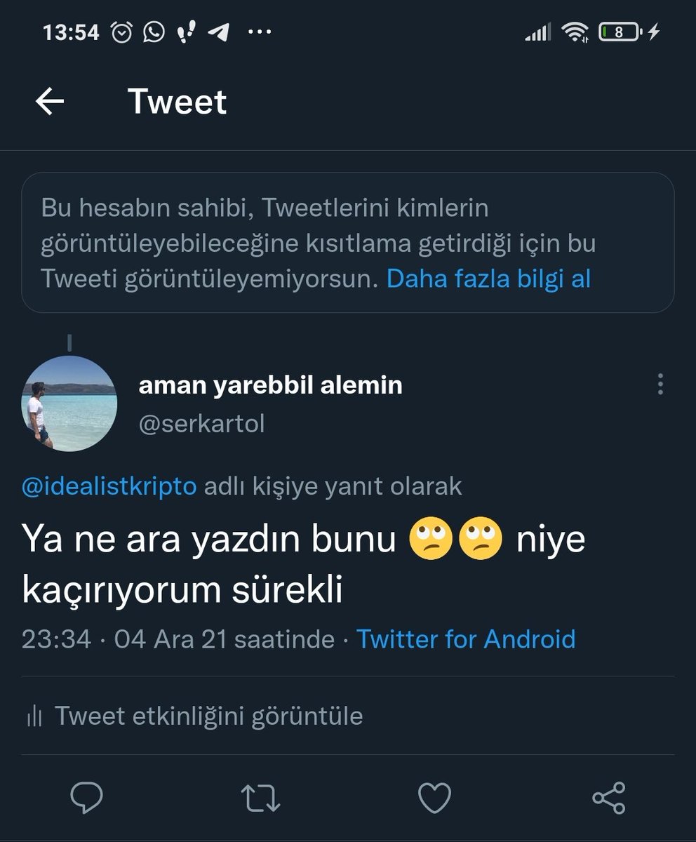PluviofilP's tweet photo. @idealistkripto Merhaba, yine çekinerek yazıyorum çünkü hemen engelliyorsun. Merak ediyorum sadece aşağıda kötü bir şey mi yazdım da engelledin beni?

Kötü değilse lütfen kaldır engeli, asıl hesabım bu @serkartol çünkü 
👇
İyi pazarlar dilerim. https://t.co/7b5VKbSfwY