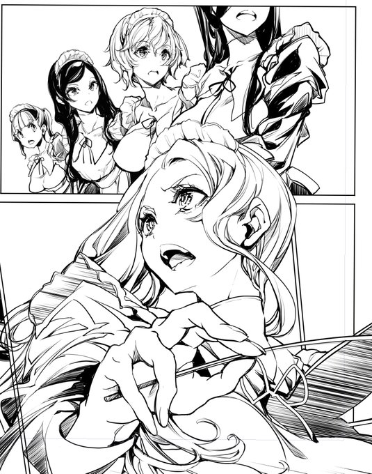 今日もメイドばかり描いてる、明日も明後日も 