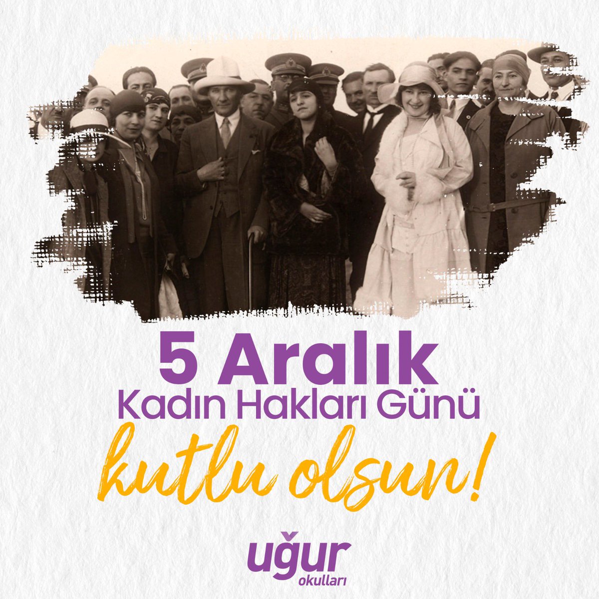 SKampusu's tweet photo. Ulu önder Atatürk’ün ülkemizin kadınların seçme ve seçilme hakkı tanıyışının 87. yıl dönümünde #5AralıkKadınHaklarıGünü ’nü yürekten kutluyoruz. 💜 https://t.co/rvquA82f3H