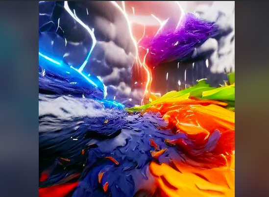 HODLFrance's tweet image. My new piece: "Deluge" 

Where do you think I should I mint this? 🤔

ETH or Polygon? 

#charlesAI #AIArtwork #aiartists