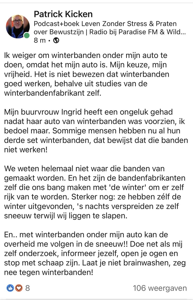 #winterbanden #zegnee