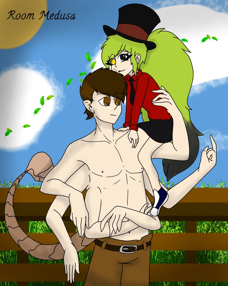 RoomMedusa's tweet photo. Scorpio Wills and his nephew Dizzy. At least I tried)
#LizardHat #LizardHatKids #LizardHat_kids
#VillainousTreeOfLife
#Villanos #Villanous #Villainous
#VillanosAU #VillanousAU #VillainousAU
#VillanosOC #VillanousOC #VillainousOC https://t.co/2BwVXjzCUR