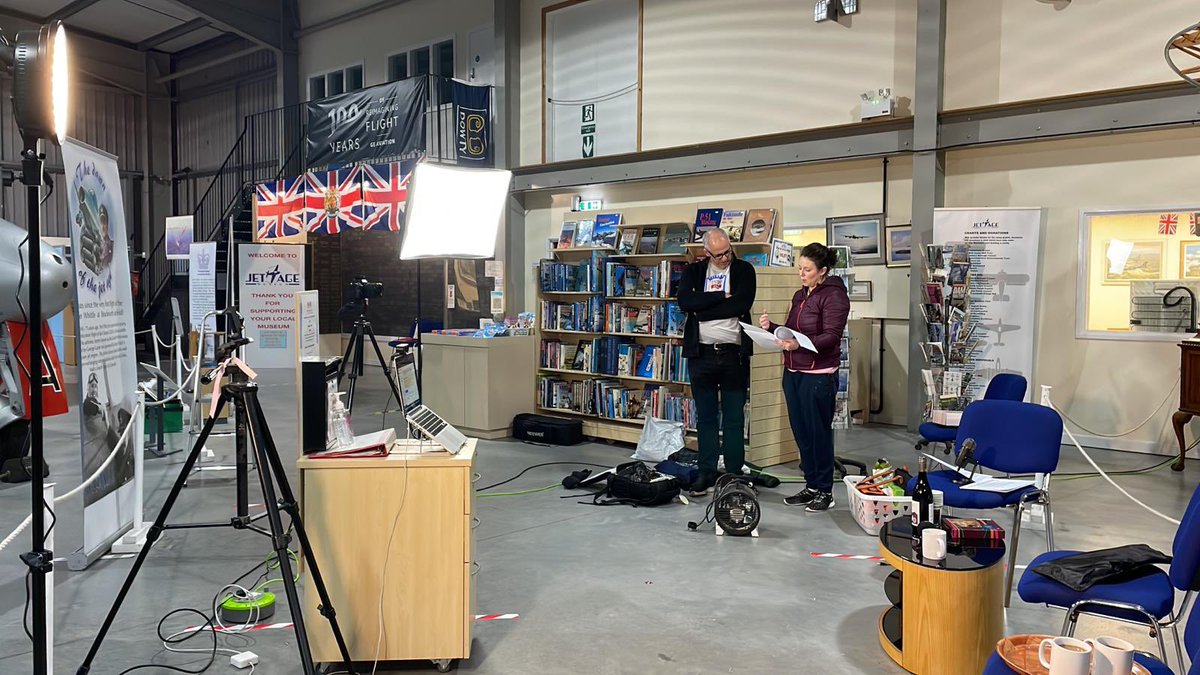 The team are on site at the secret location and getting ready for this evening’s live event hosted by <a href="/Vanillapilotlhr/">McGirl</a> and guest <a href="/katherinealee/">Katy Lee MBE ✈️</a>…any guesses where they might be? #AvGeek #charity #WePilots